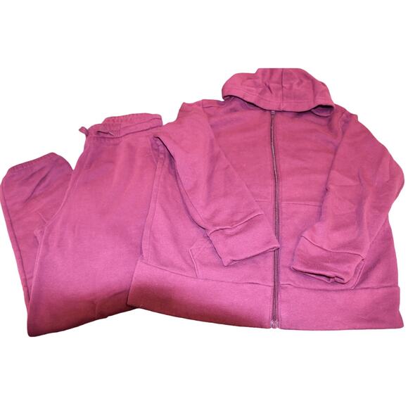 Old Navy Unisex Sweat Suit, Midweight, Zip Up Hoody w/Matching pants, Lg 10/12 - Picture 1 of 7